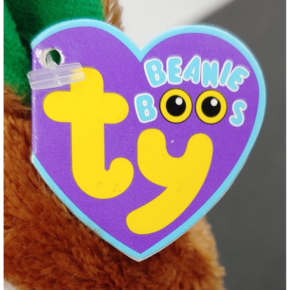 Ty Beanie Boo Comet The Reindeer 6" Plush Solid Eyes Purple Tag NWT Stuffed Toy - Picture 4 of 5